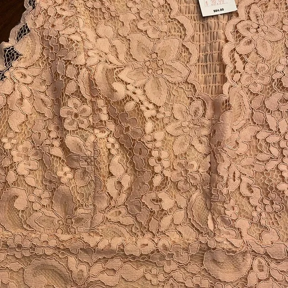 Blushing Lace Smocked Top by Express - Picture 5 of 16